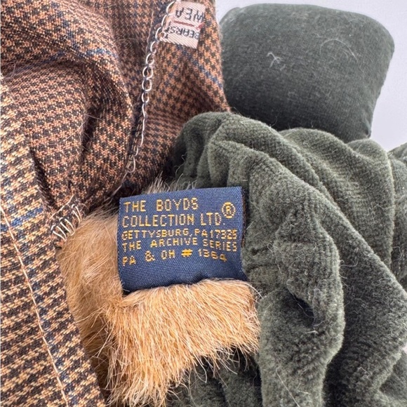 Bailey RETIRED jointed collector Boyd’s Bear Archive series heart pillow 8” 90’s - Picture 10 of 11